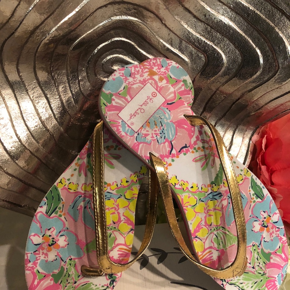 Lilly Pulitzer Flip Flops, Sz 8.5